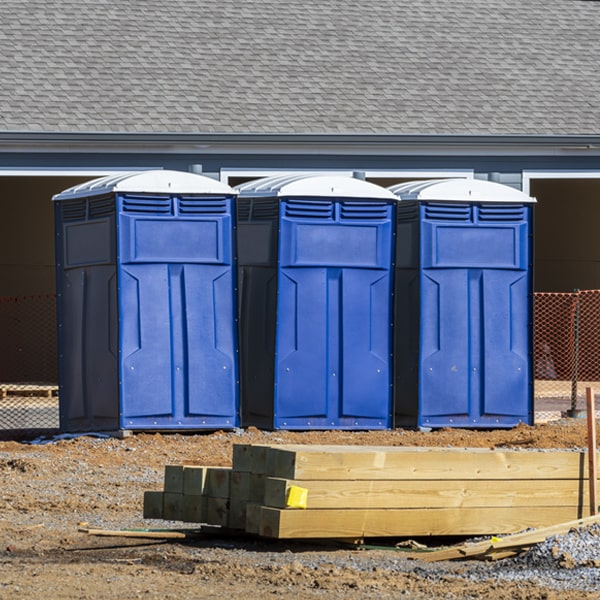 how can i report damages or issues with the porta potties during my rental period in Victorville California